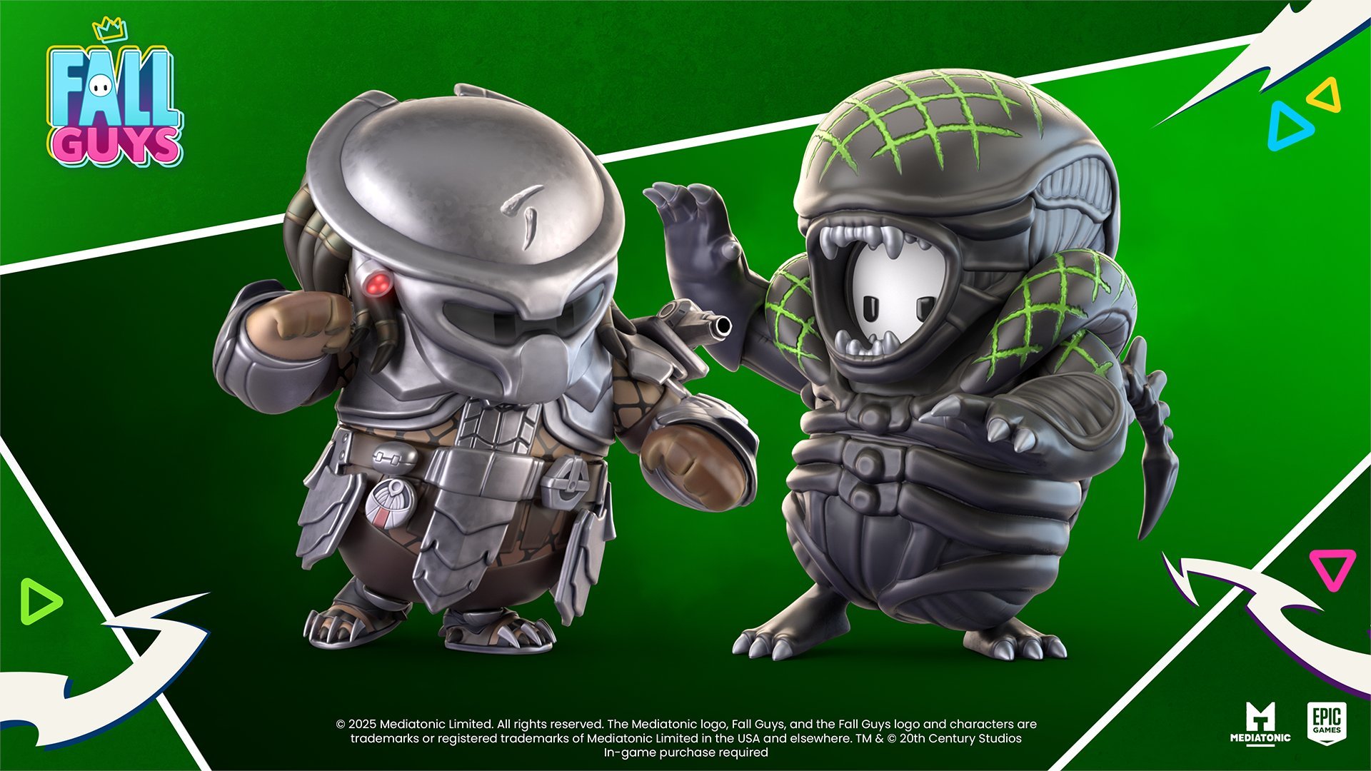 Fall Guys 正在獲得 Alien vs Predator 皮膚