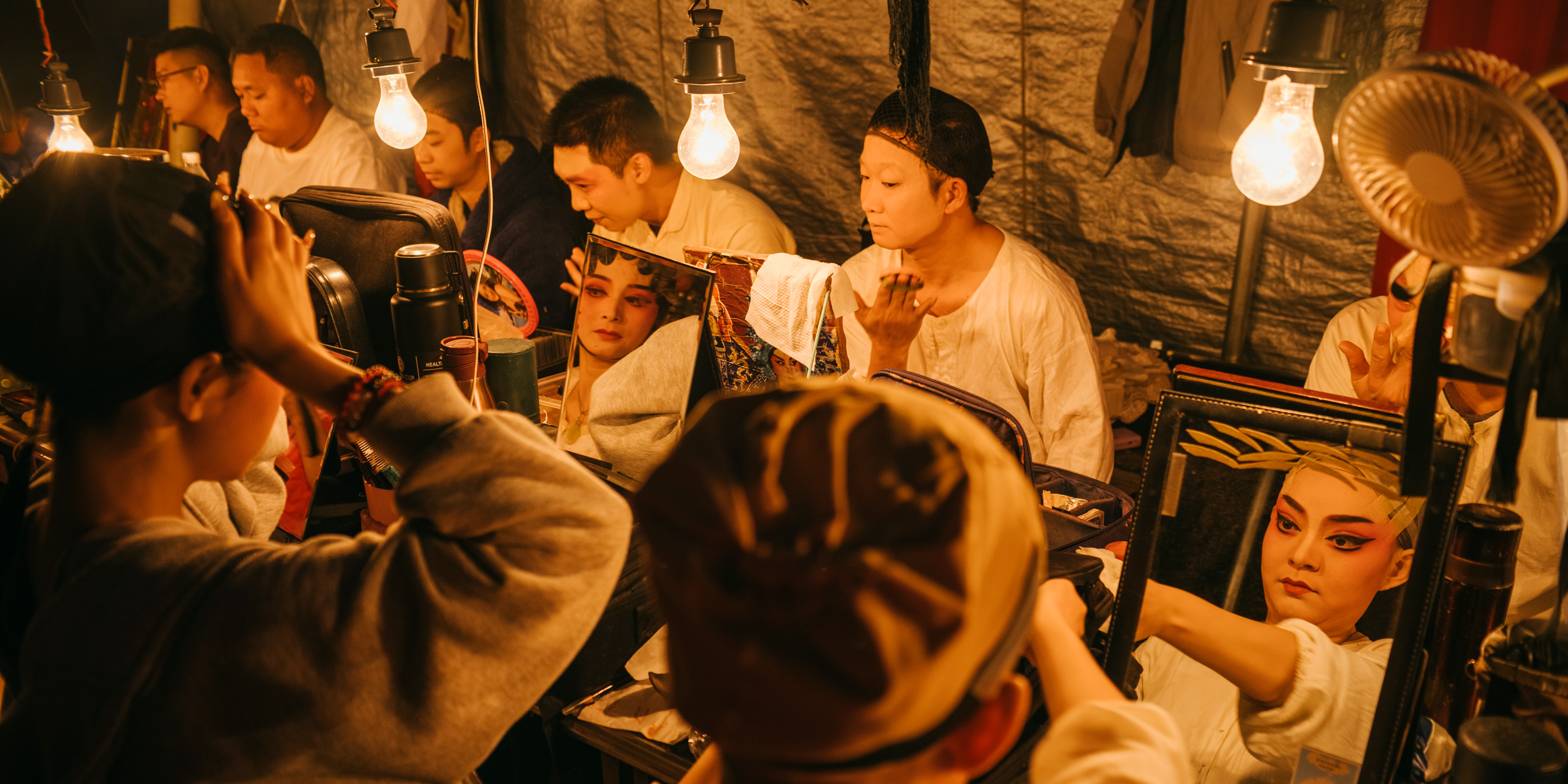 Backstage With a Cantonese Opera Troupe