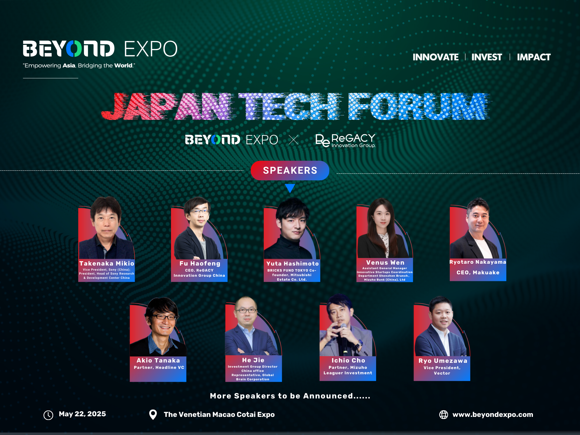 Japan Tech Forum is Back at BEYOND Expo and New Speakers Announced