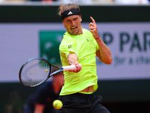 Bei den French Open: Zverev zieht mühelos in zweite Runde ein