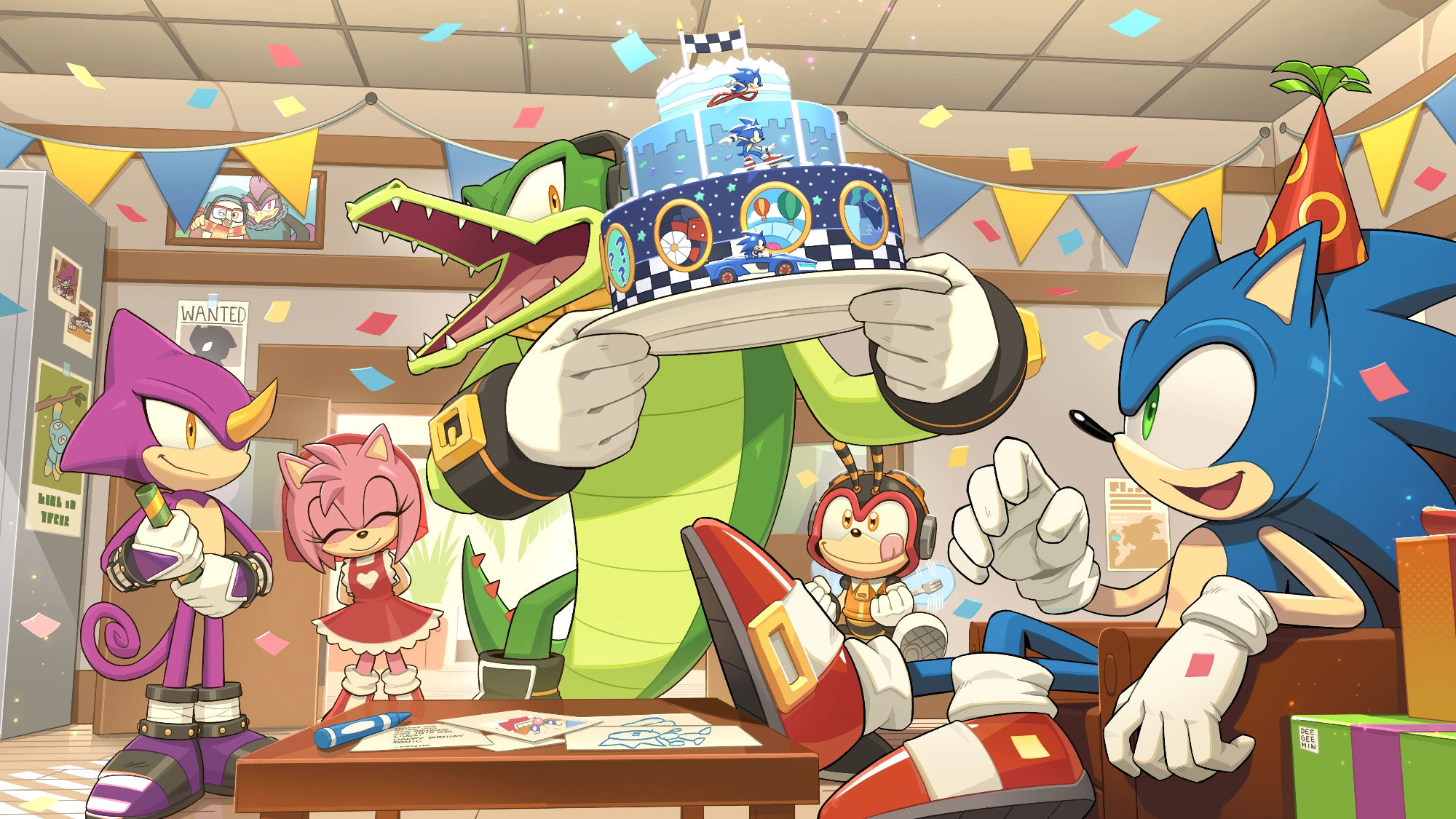 刺蝟索尼克用生日藝術慶祝他的 34 周年紀念日