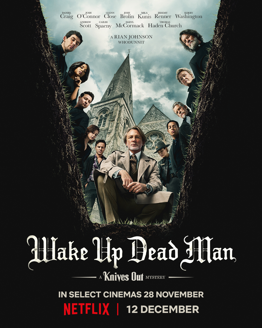 Netflix 透露了 Wake Up Dead Man: A Knives Out Mystery 的劇情