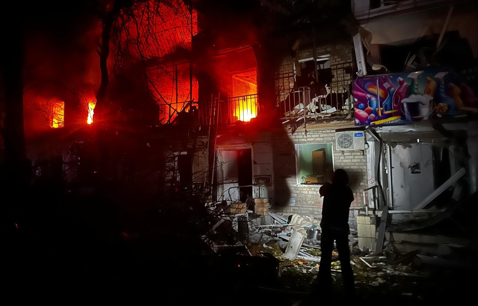 俄軍襲擊扎波羅熱，造成人員傷亡和破壞