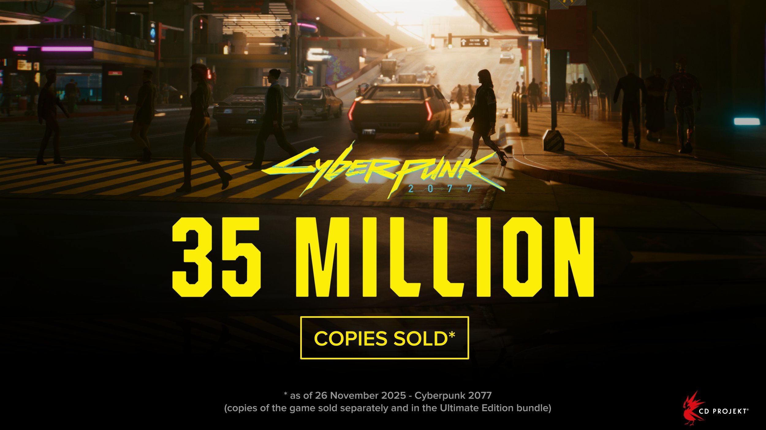 Cyberpunk 2077 已售出超過3500萬張