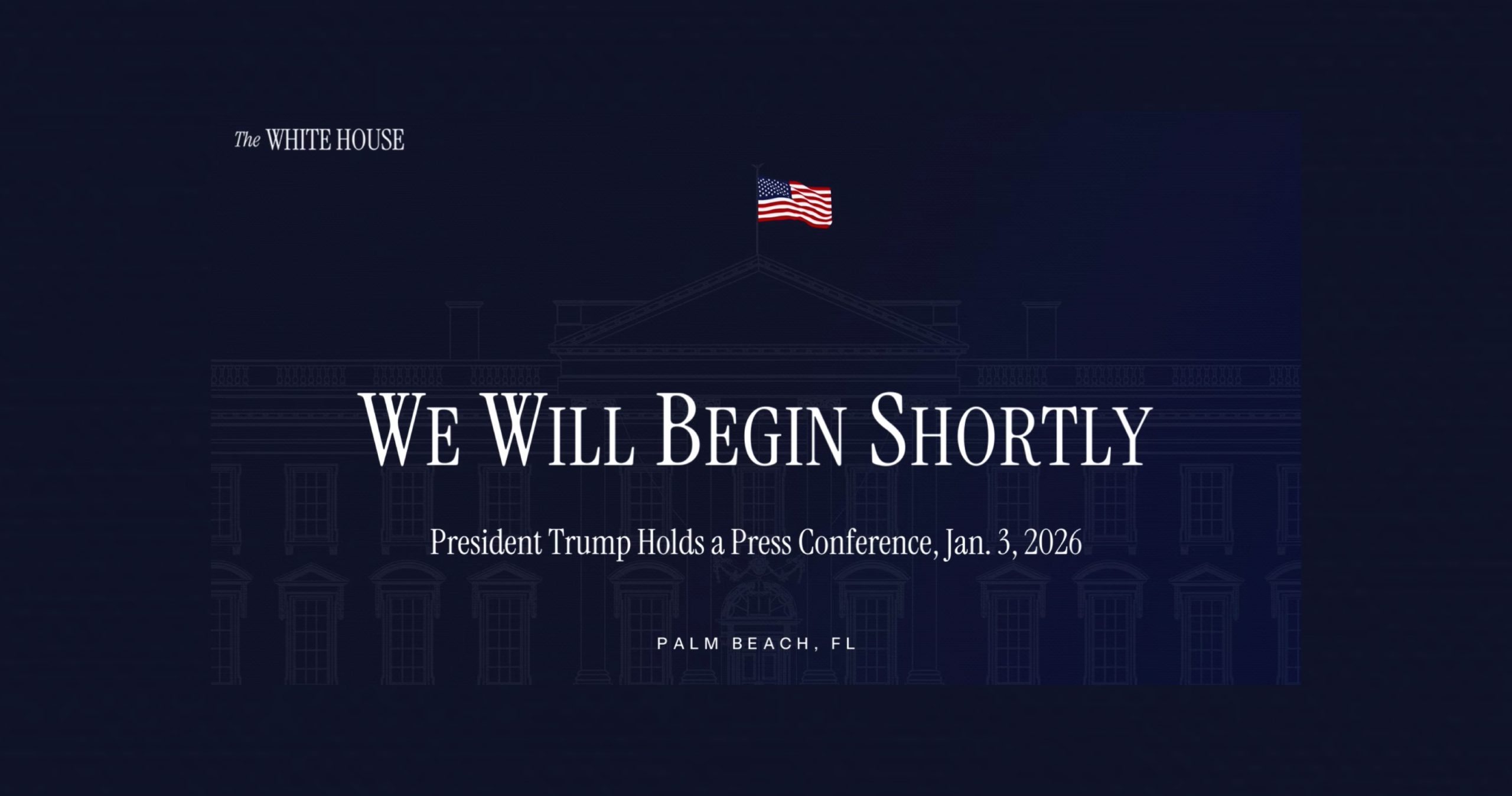 川普召開記者會，談論美國在委內瑞拉的空襲及逮捕馬杜羅 |觀看直播