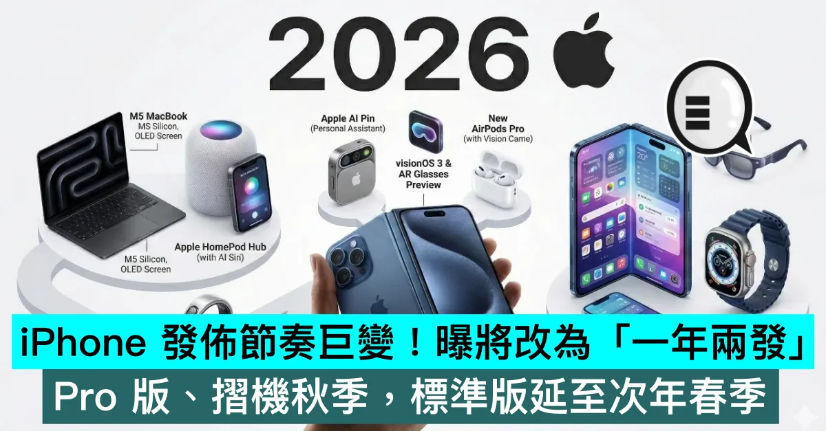 iPhone 發佈節奏巨變！曝將改為「一年兩發」，Pro 版、摺機秋季，標準版延至次年春季