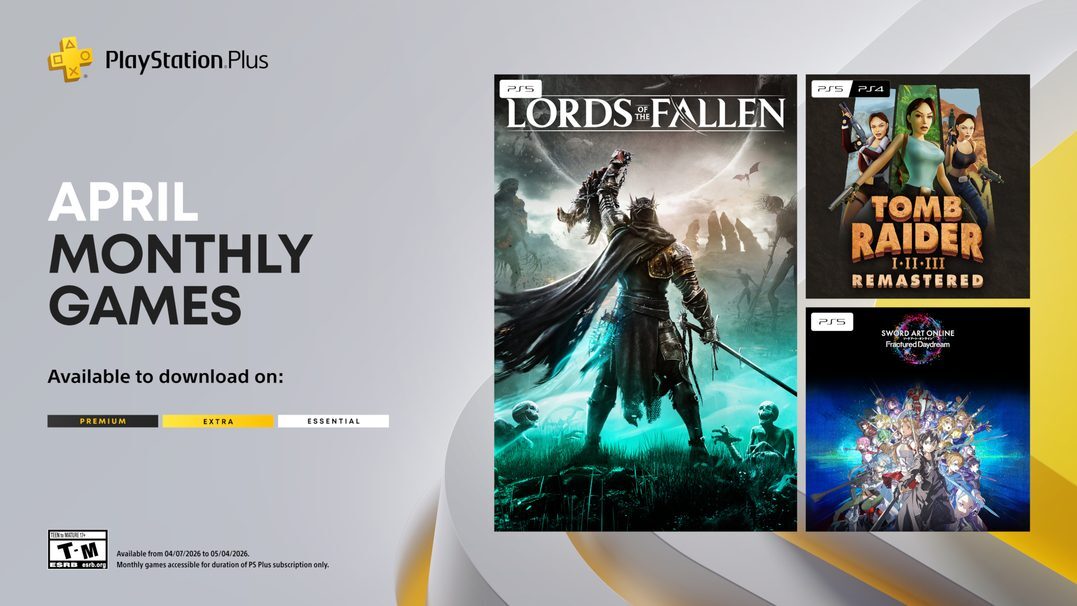 Lords of the Fallen 和 Tomb Raider 是四月PlayStation Plus遊戲的重點介紹