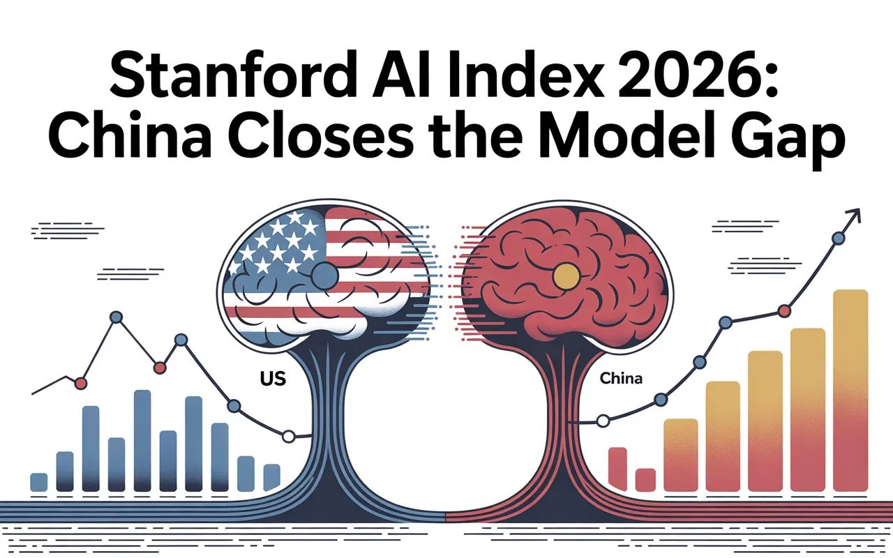 China closes the AI model gap but trails the U.S. on investment and influence
