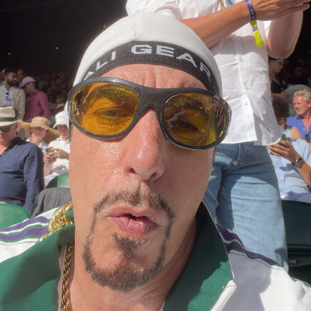 Ali G 本週末造訪了溫布頓決賽