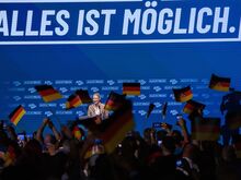 In der Messe Magdeburg: AfD startet Wahlkampf in Sachsen-Anhalt