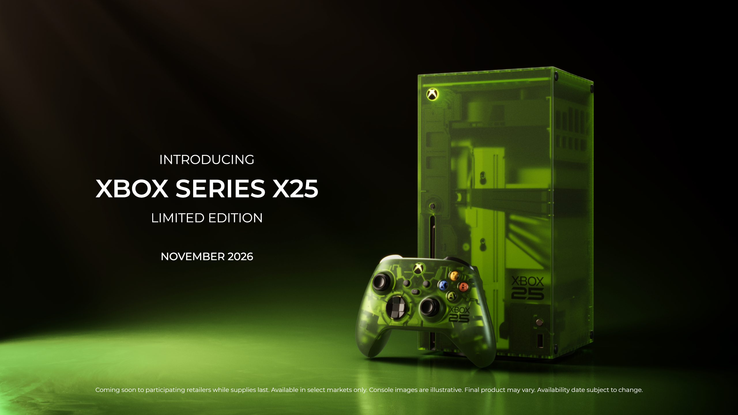 據報導，25週年紀念版的Xbox Series X25售價將相當於PS5 Pro的售價
