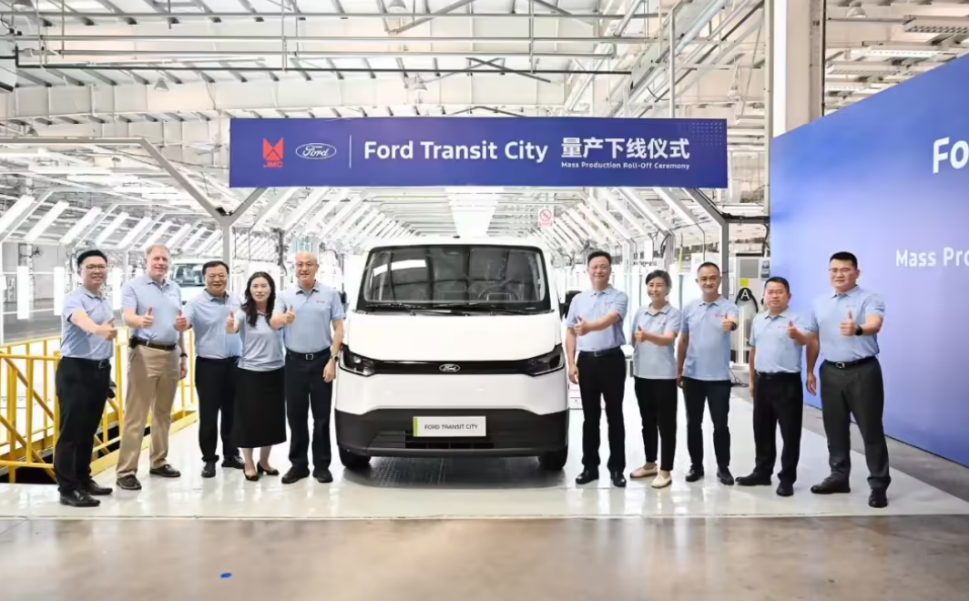 Ford’s China-built Transit City electric van rolls off line for Europe